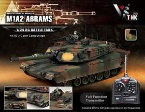 Танк на радиоуправлении M1A2 Abrams NATO Airsoft/JR